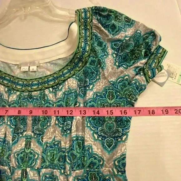 London Times Women’s Midi Print Short Sleeve Pretty Unique size 8 - Picture 10 of 13